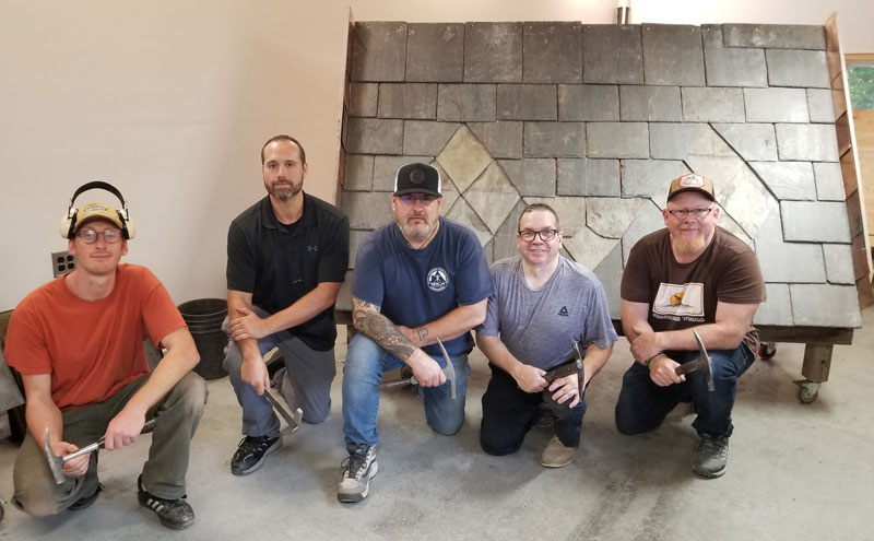 September 23, 2025 Slate Roof Installation class taught by Chad Brandon at the SRCA 20th Anniversary Conference near Grove City, PA.